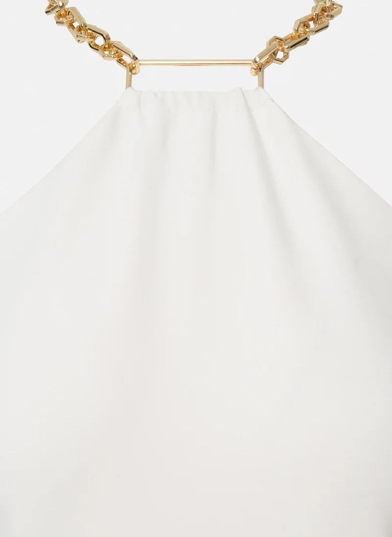 Lichi  Chain-halterneck midi dress for Women | Best Price UAE